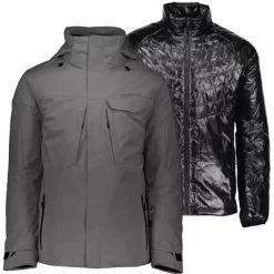 Obermeyer Trilogy System Jacket Men's -Obermeyer Apparel Shop 91943 GUN POWDER m