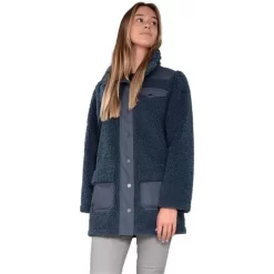 Obermeyer Andie Sherpa Jacket - Women's -Obermeyer Apparel Shop fw23 obermeyer womensandiesherpajacket rawindigo