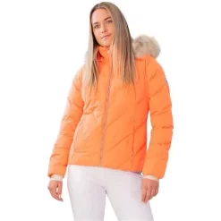 Obermeyer Bombshell Jacket - Women's -Obermeyer Apparel Shop fw23 obermeyer womensbombshelljacket cantaloupe 1