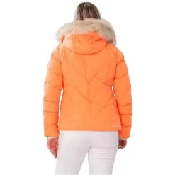 Obermeyer Bombshell Jacket - Women's -Obermeyer Apparel Shop fw23 obermeyer womensbombshelljacket cantaloupe 2