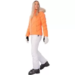 Obermeyer Bombshell Jacket - Women's -Obermeyer Apparel Shop fw23 obermeyer womensbombshelljacket cantaloupe 5