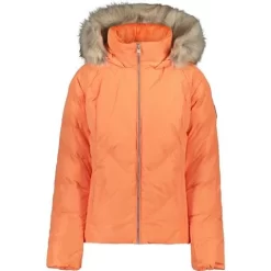 Obermeyer Bombshell Jacket - Women's -Obermeyer Apparel Shop fw23 obermeyer womensbombshelljacket cantaloupe 6