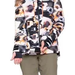 Obermeyer Cecilia Jacket - Women's -Obermeyer Apparel Shop fw23 obermeyer womensceciliajacket glitchy 3