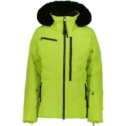 Obermeyer Circe Down Jacket - Women's -Obermeyer Apparel Shop fw23 obermeyer womenscircedownjacket honeydew 1