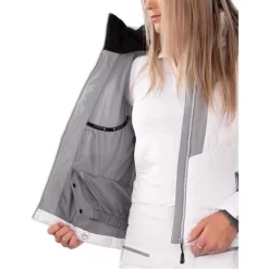 Obermeyer Como Jacket - Women's -Obermeyer Apparel Shop fw23 obermeyer womenscomojacket white 3
