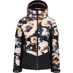 Obermeyer Women's Cosima Down Jacket | Buckmans -Obermeyer Apparel Shop fw23 obermeyer womenscosimadownjacket glitchy 3