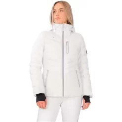 Obermeyer Women's Cosima Down Jacket | Buckmans -Obermeyer Apparel Shop fw23 obermeyer womenscosimadownjacket white 1