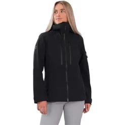 Obermeyer Highlands Shell Jacket - Women's -Obermeyer Apparel Shop fw23 obermeyer womenshighlandsshelljacket black 1