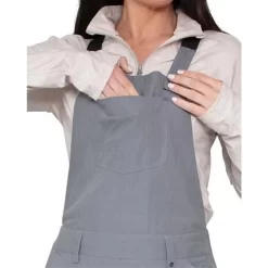 Obermeyer Malta Bib Overalls - Women's -Obermeyer Apparel Shop fw23 obermeyer womensmaltabiboveralls blackdenim 4