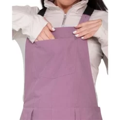 Obermeyer Malta Bib Overalls - Women's -Obermeyer Apparel Shop fw23 obermeyer womensmaltabiboveralls denimbeet 4