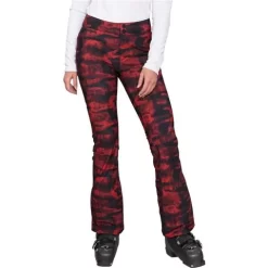 Obermeyer Printed Bond Pant - Women's -Obermeyer Apparel Shop fw23 obermeyer womensprintedbondpant redsky 1