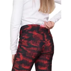 Obermeyer Printed Bond Pant - Women's -Obermeyer Apparel Shop fw23 obermeyer womensprintedbondpant redsky 3